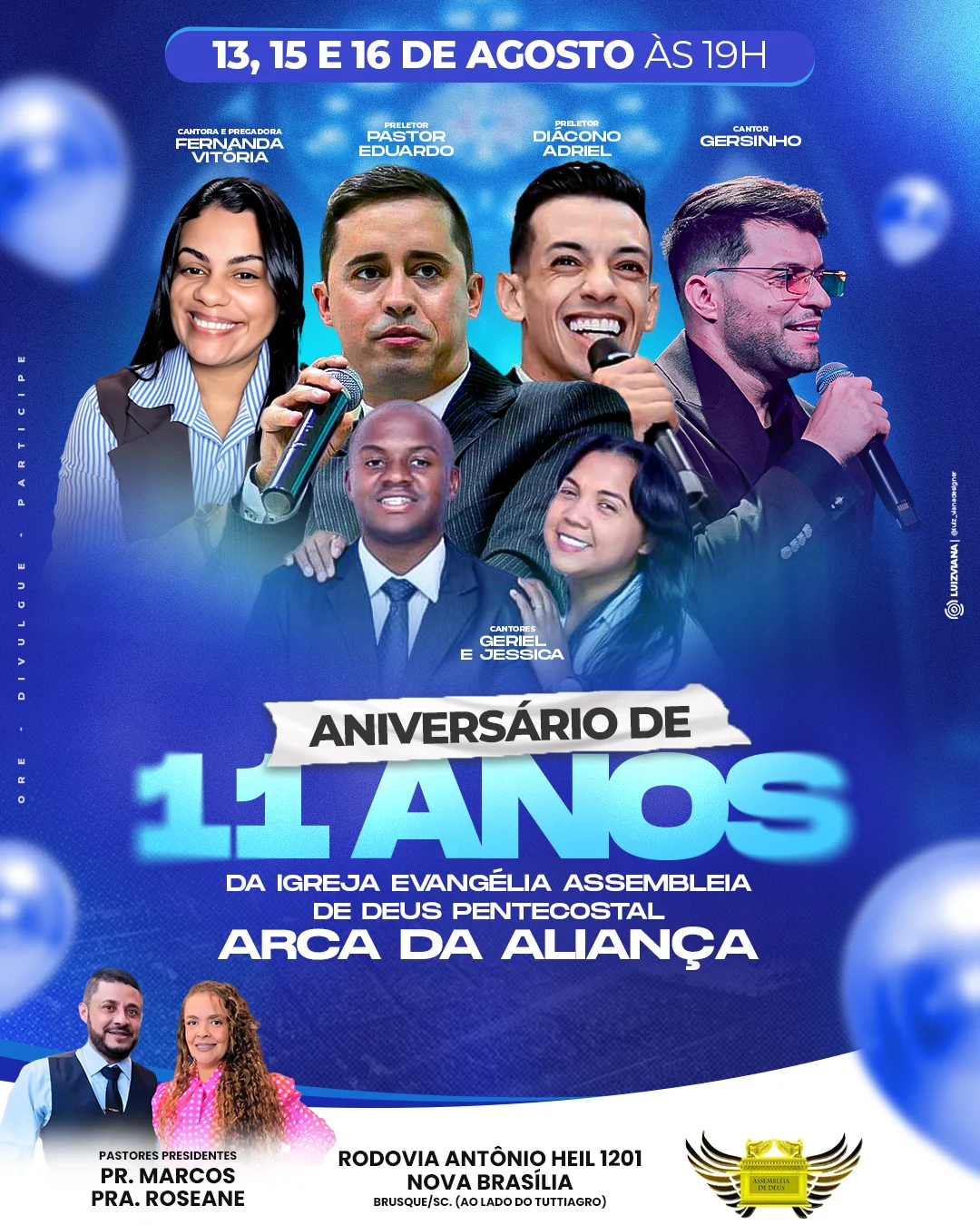 Arte Aniversário da Igreja