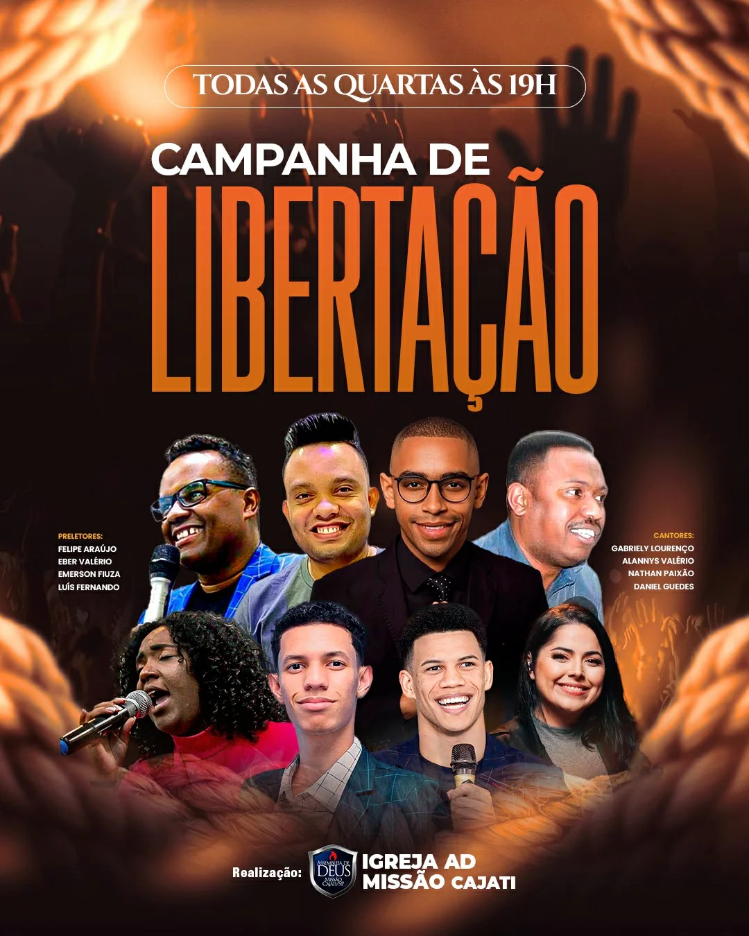 Arte Campanha de Curas e Libertação